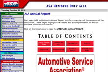Automotive Service Association Annual Report
