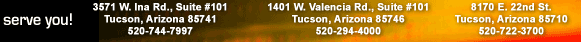 Three Convenient locations to serve you!