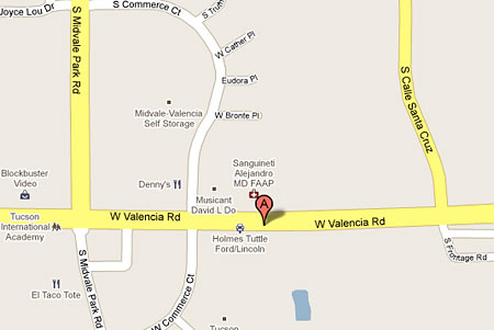 The Valencia Road shop is located at 1401 W. Valencia Road, Suite #101,  west of the Valencia Road/Interstate 19 intersection. 
